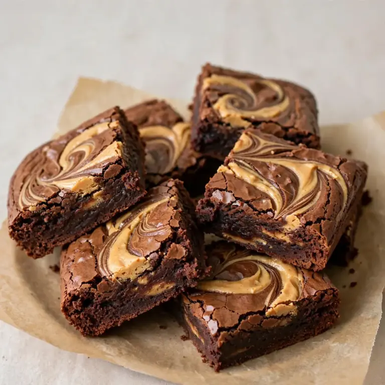 30-Min Peanut Butter Swirl Brownies for Busy Nights