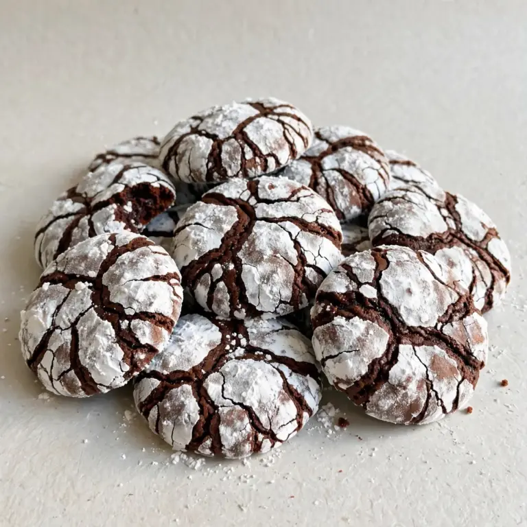 30-Minute Double Chocolate Crinkle Cookies