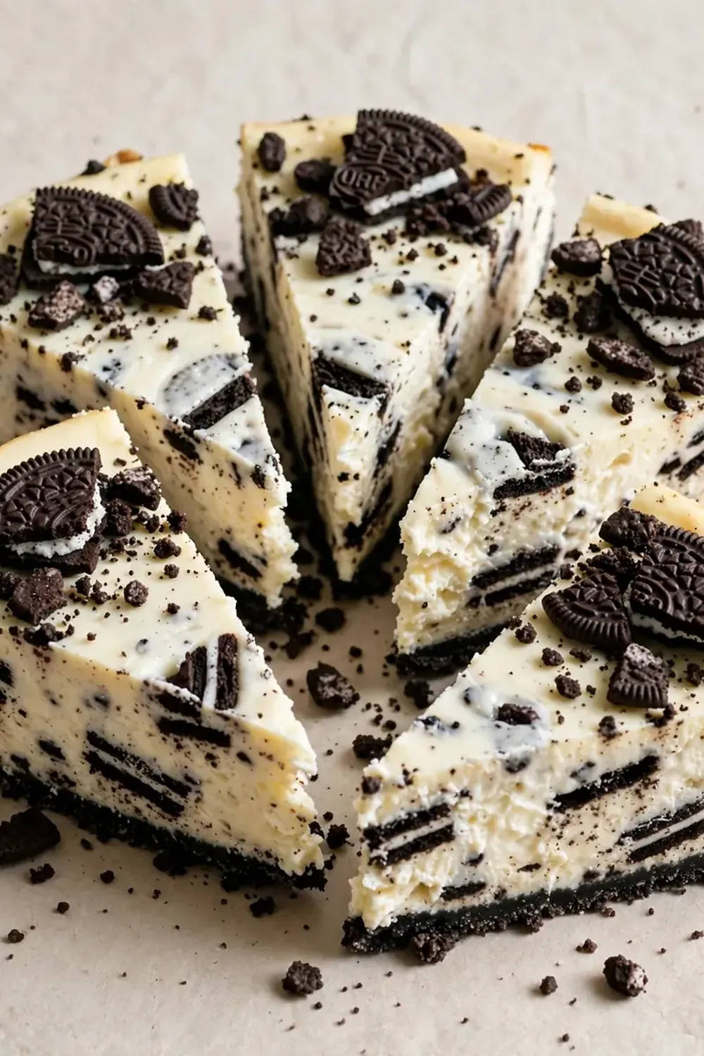 Oreo Cookies and Cream Cheesecake