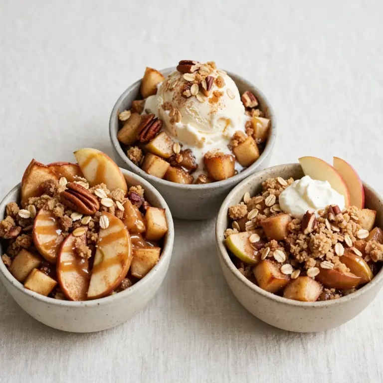 5-Minute Deconstructed Apple Crisp Bowls