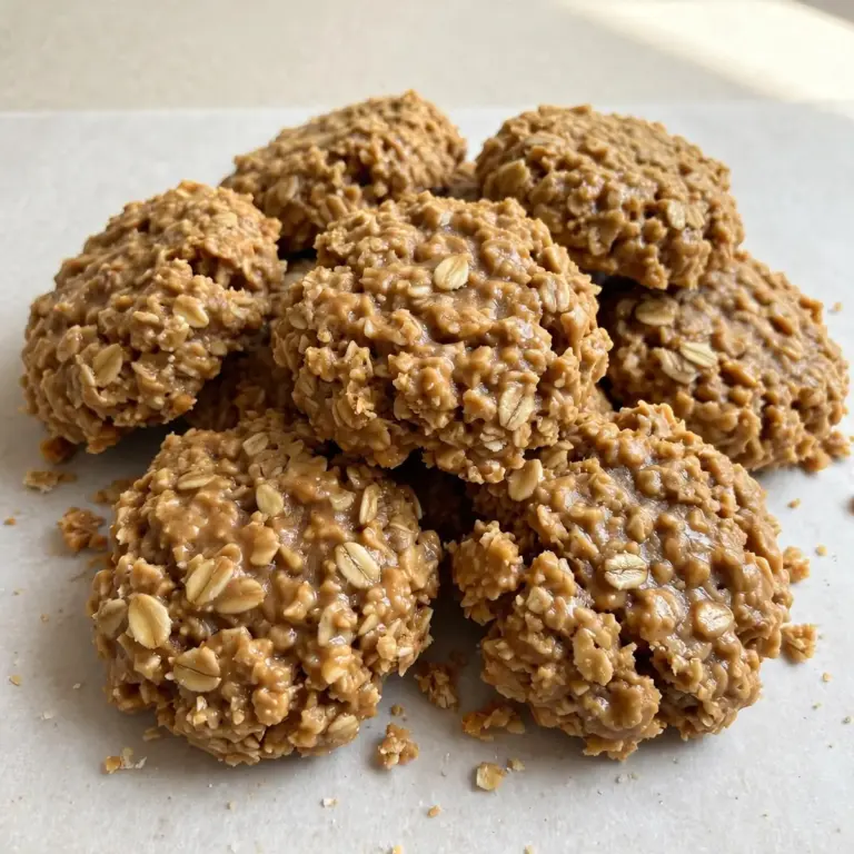 5-Minute No-Bake Peanut Butter Oatmeal Cookies for Busy Weeknights