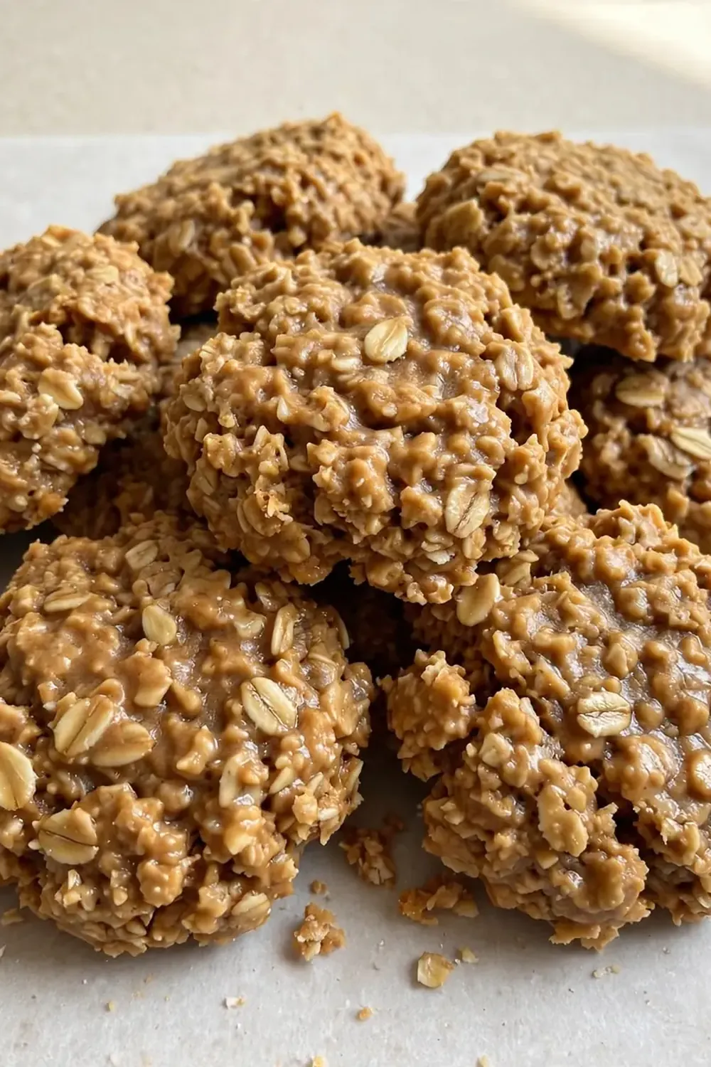 No-Bake Peanut Butter Oatmeal Cookies