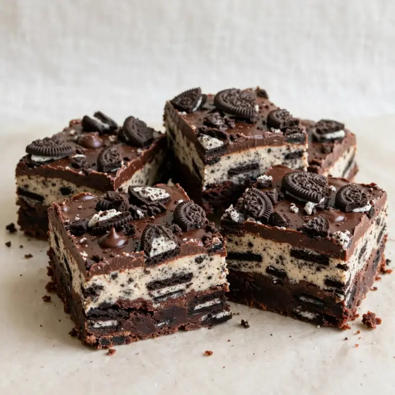 5-Minute Oreo Truffle Brownie Bars