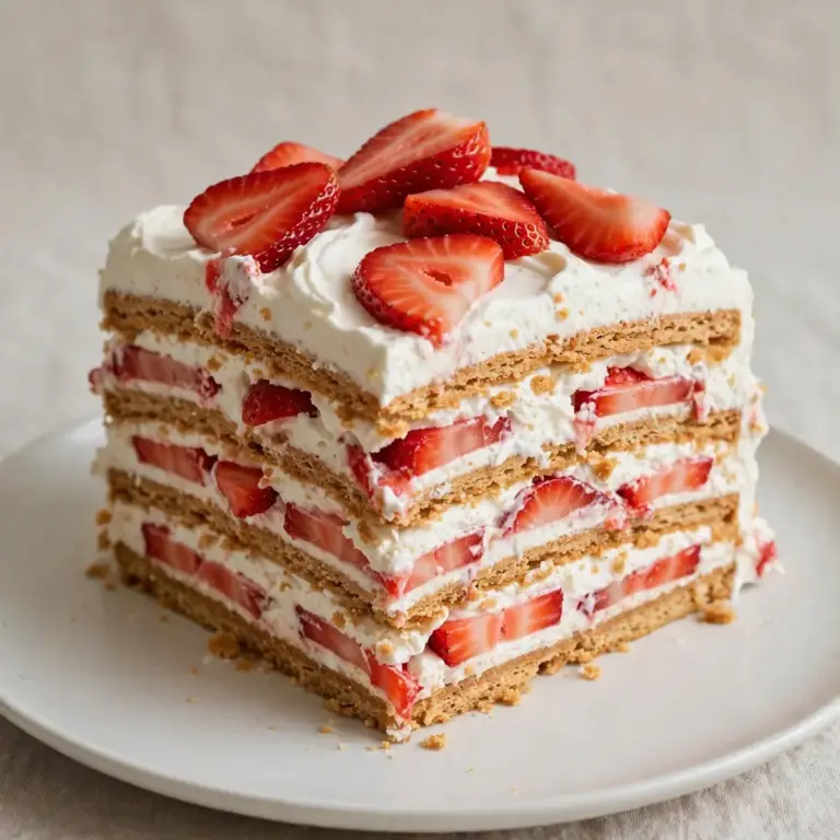 5-Minute Strawberry Icebox Cake for Busy Weeknights