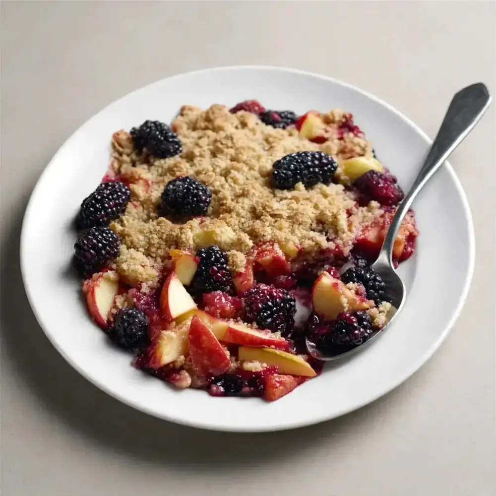 Apple and Blackberry Crumble