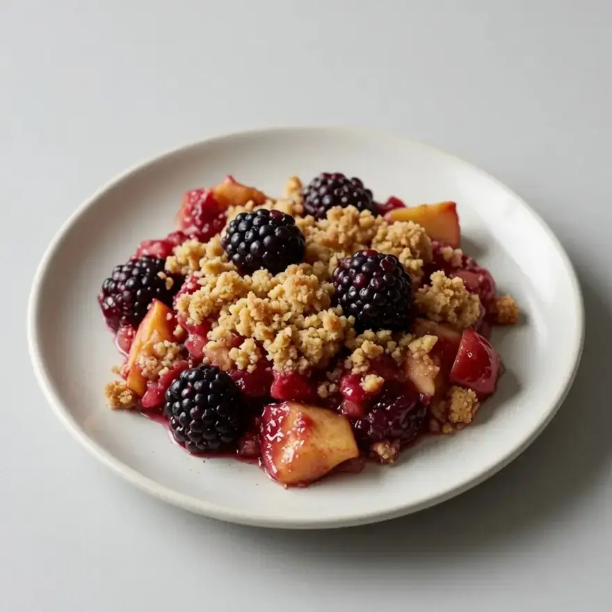 Apple and Blackberry Crumble