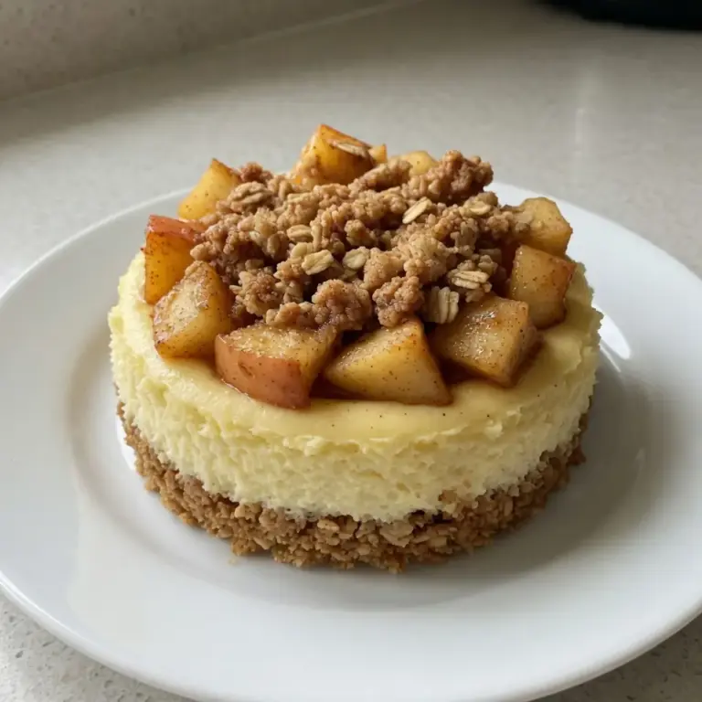 Apple Crisp Mini Cheesecakes For A Fall Dessert