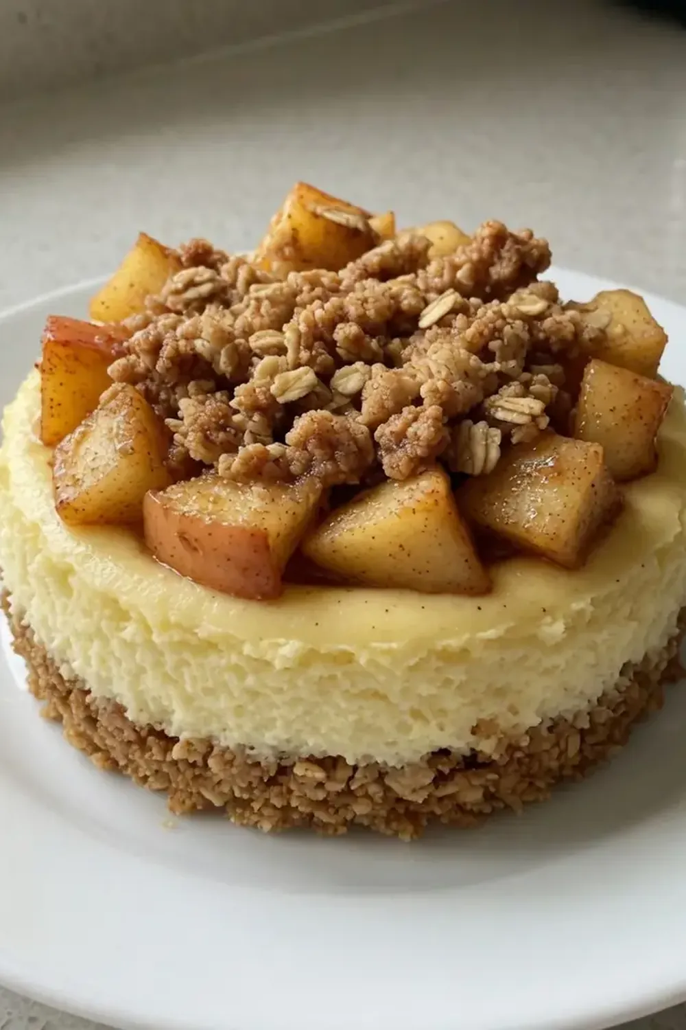 Apple Crisp Mini Cheesecakes for a Fall Dessert