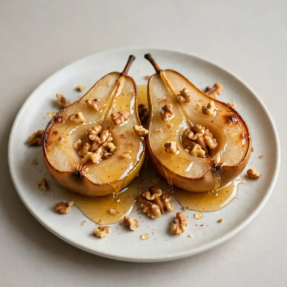 Baked Pears with Walnuts and Honey