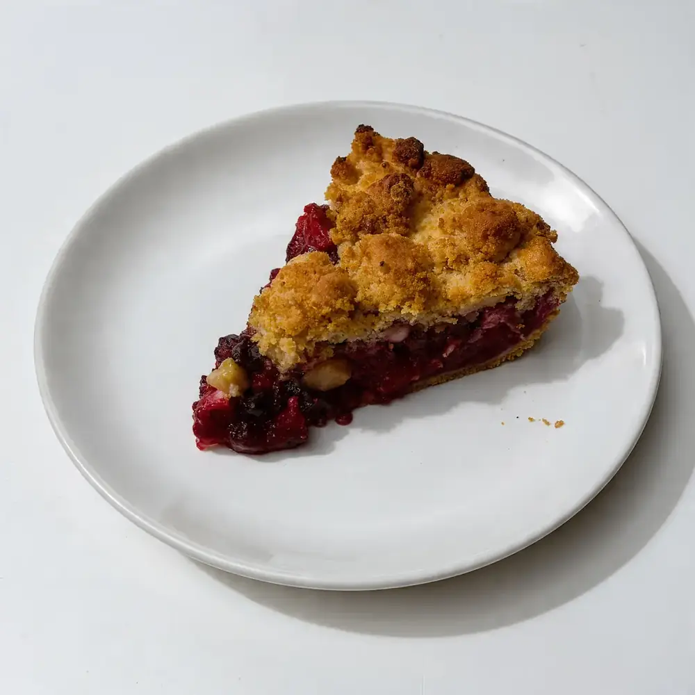 Berry and Apple Crumble Pie