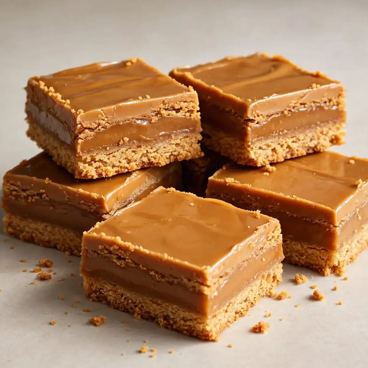 Biscoff Caramel Bars