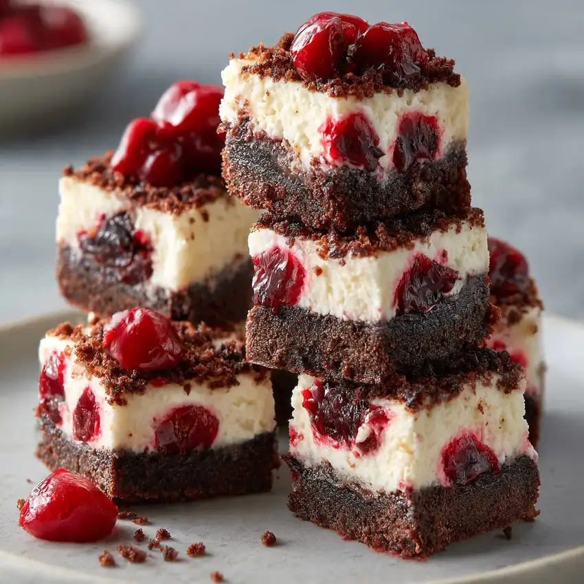 Black Forest Cheesecake Bites