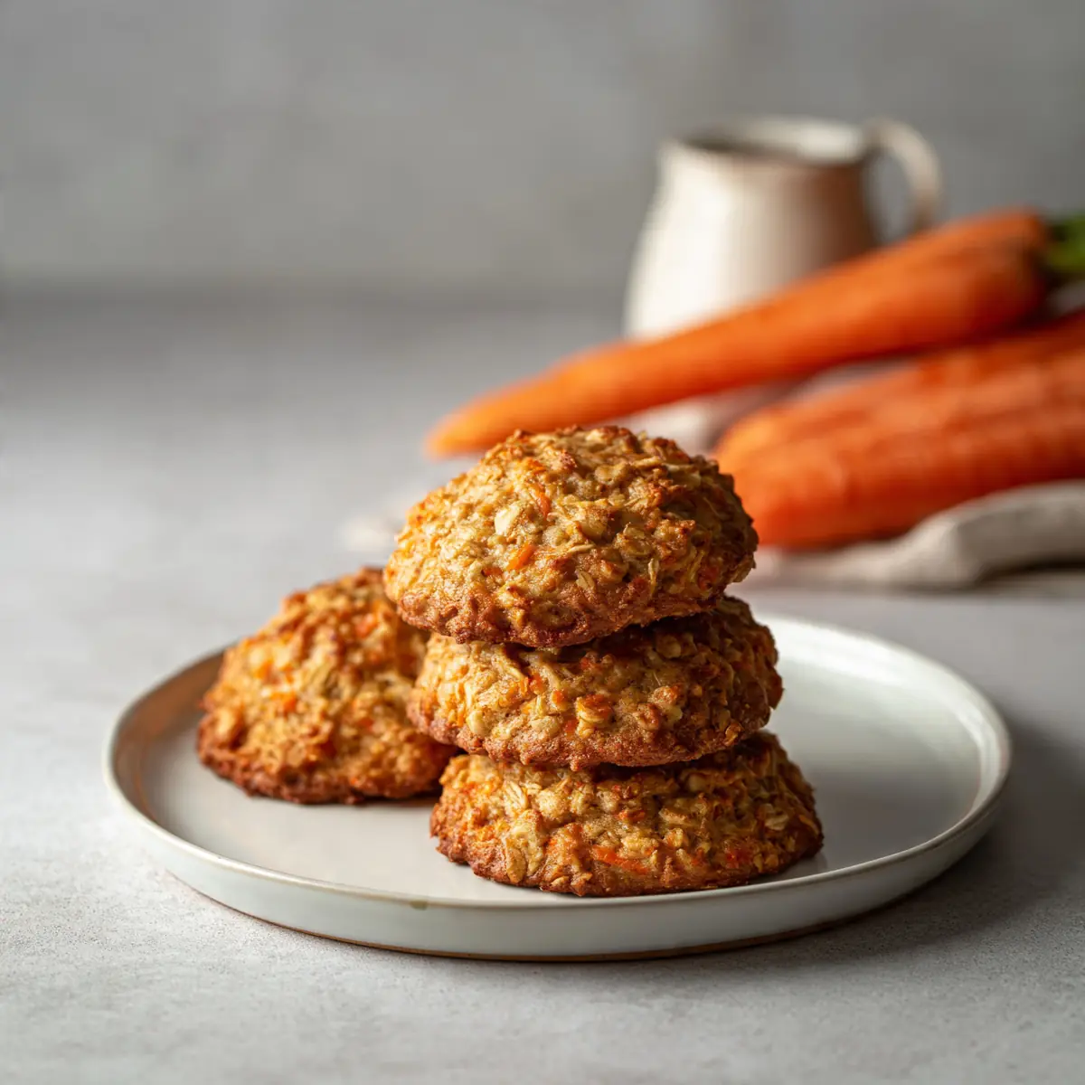 Chewy Carrot Cake Oatmeal Cookies With Oats