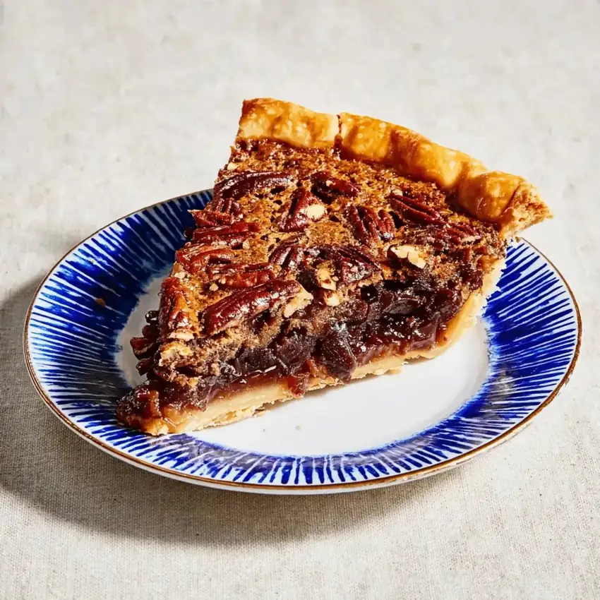 Chocolate Bourbon Pecan Pie (alcohol-free)