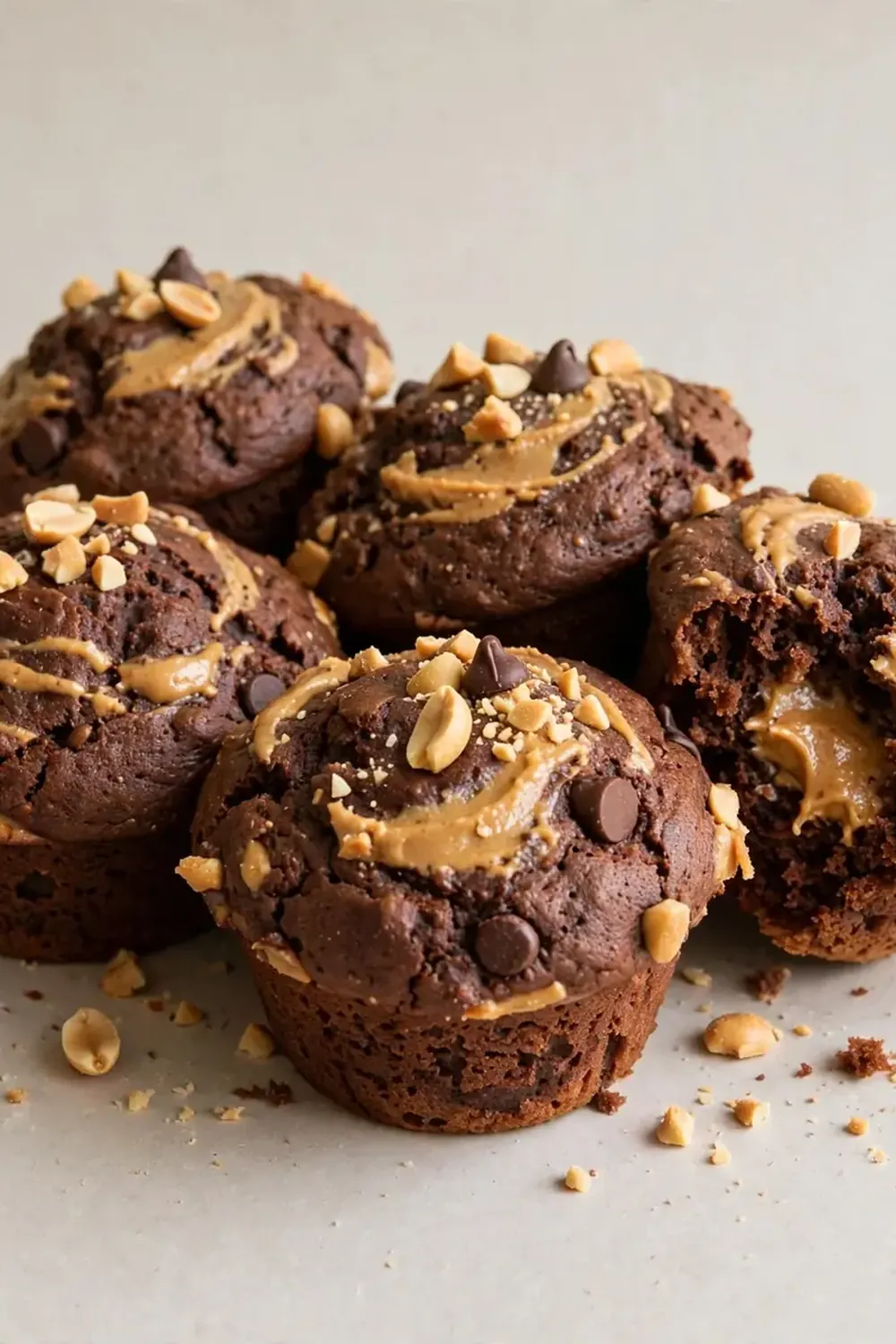 Chocolate Peanut Butter Muffins