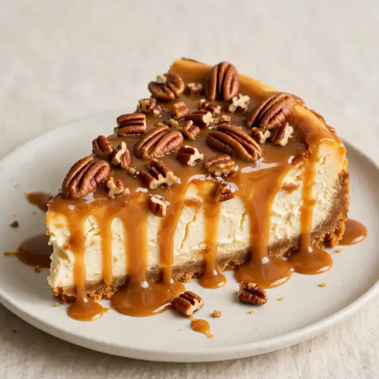 Classic Caramel Pecan Cheesecake