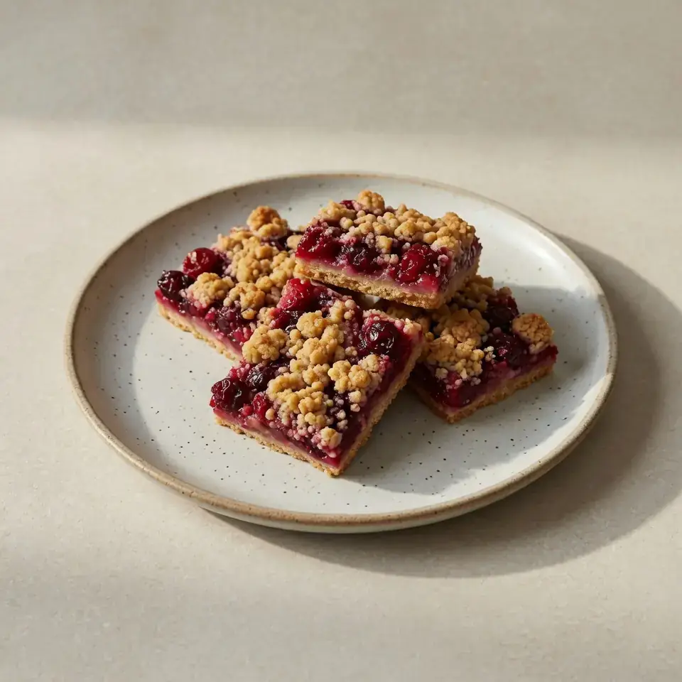 Cranberry Crumble Bars