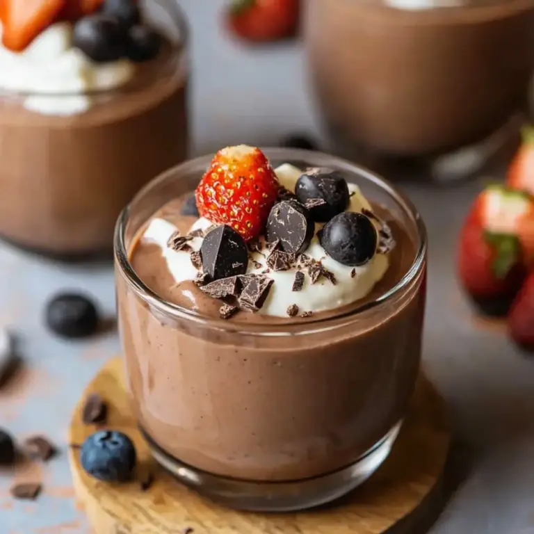 Creamy High Protein Chocolate Pudding Recipe