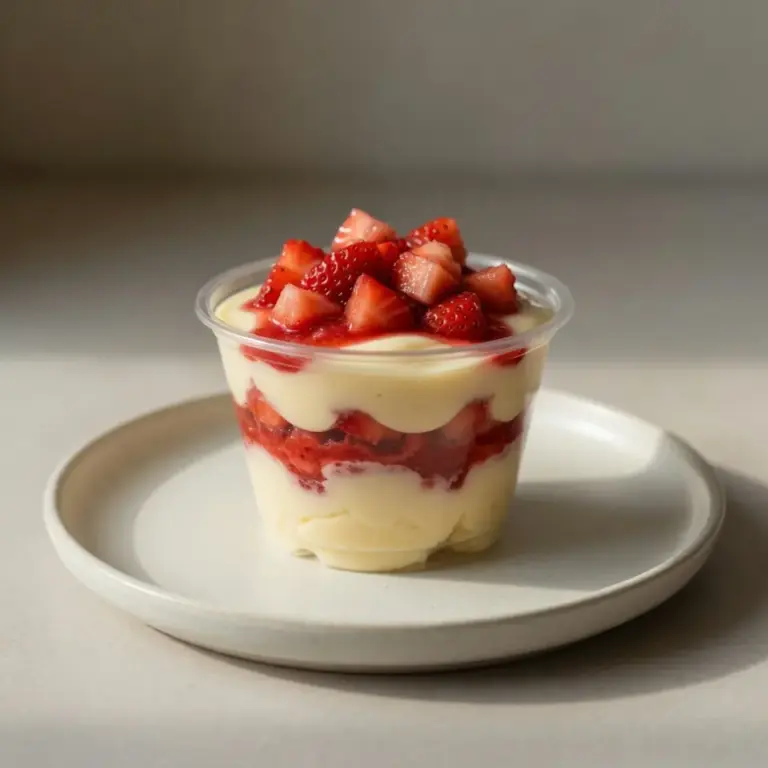 Creamy Strawberry Dessert Cups For Entertaining