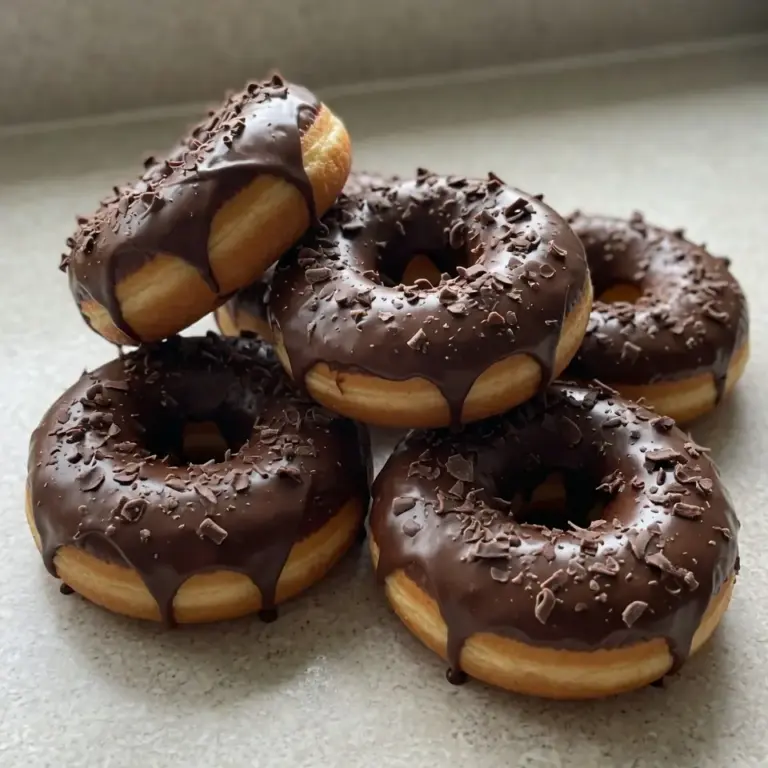 Decadent Chocolate Covered Doughnuts For Breakfast