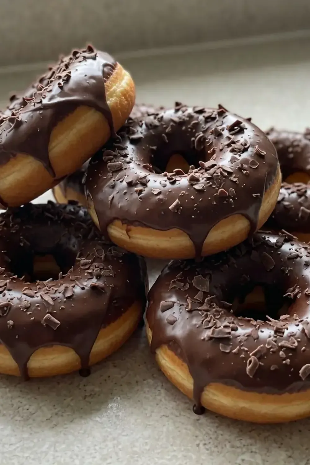 Decadent Chocolate Covered Doughnuts for Breakfast