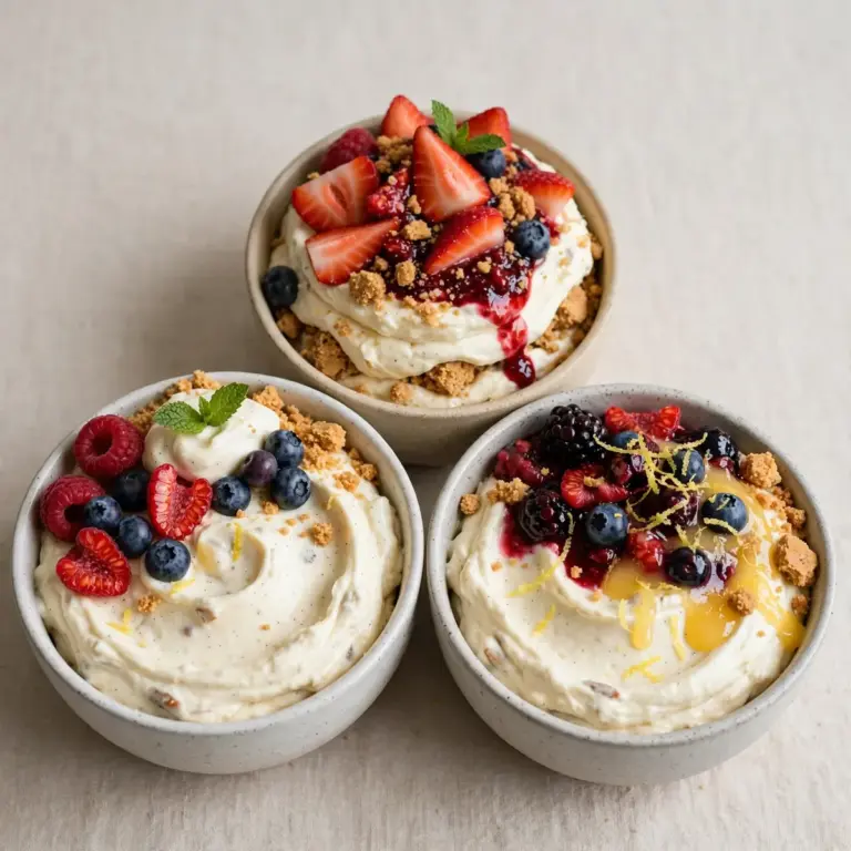 Deconstructed Cheesecake Bowls Ready in 10 Minutes