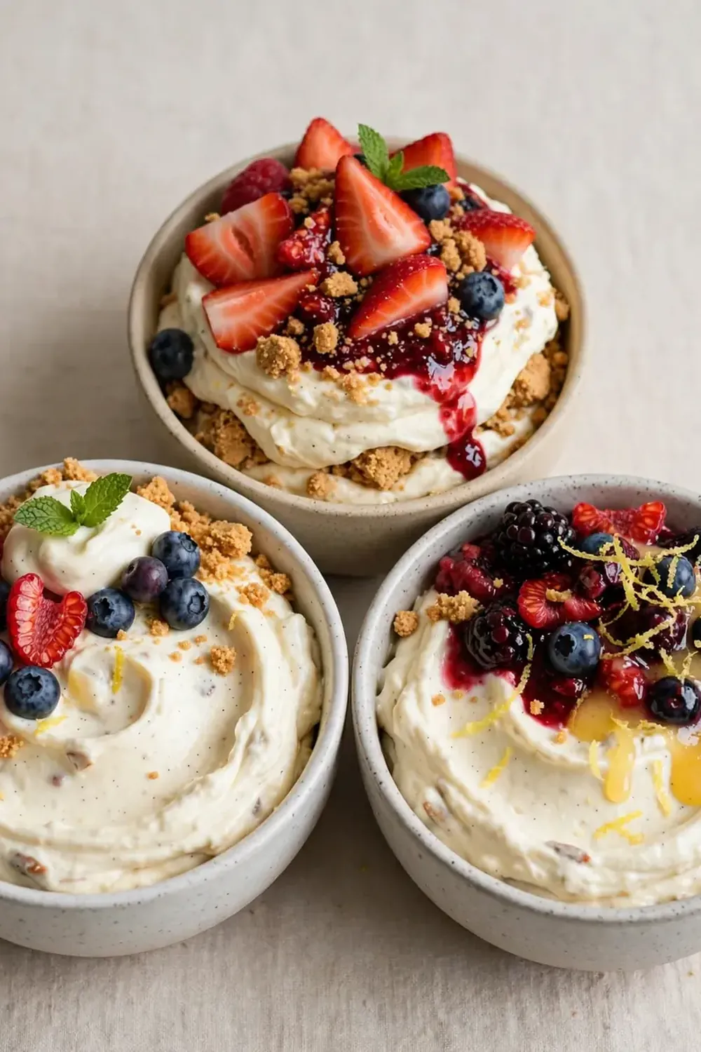 Deconstructed Cheesecake Bowls