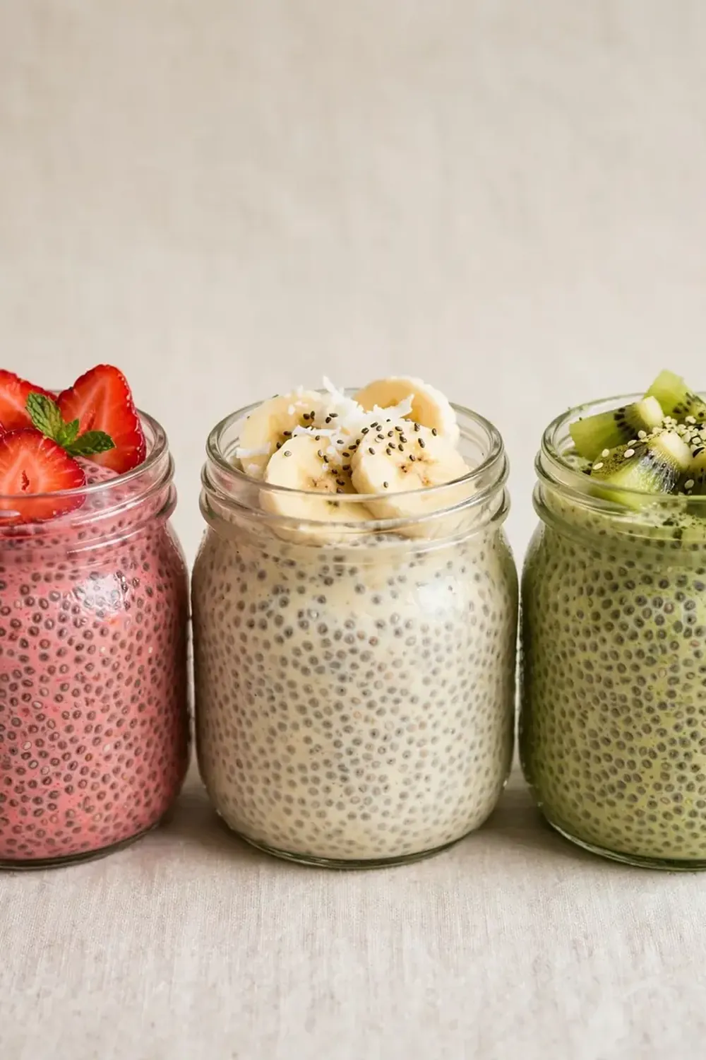 Easy Chia Seed Pudding (3 Flavors)