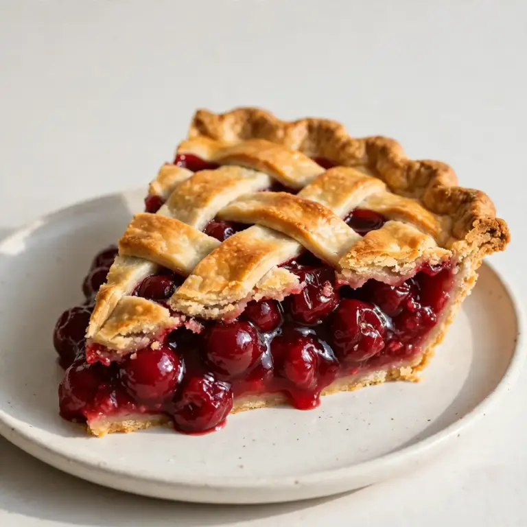Easy Weeknight Cherry Pie with Lattice Top
