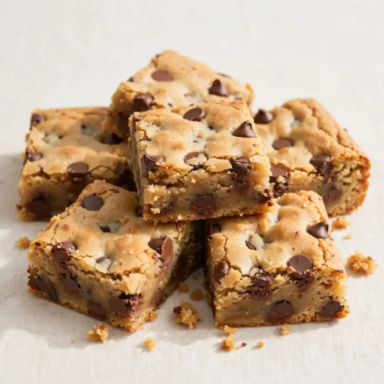 Easy Weeknight Chewy Chocolate Chip Blondies