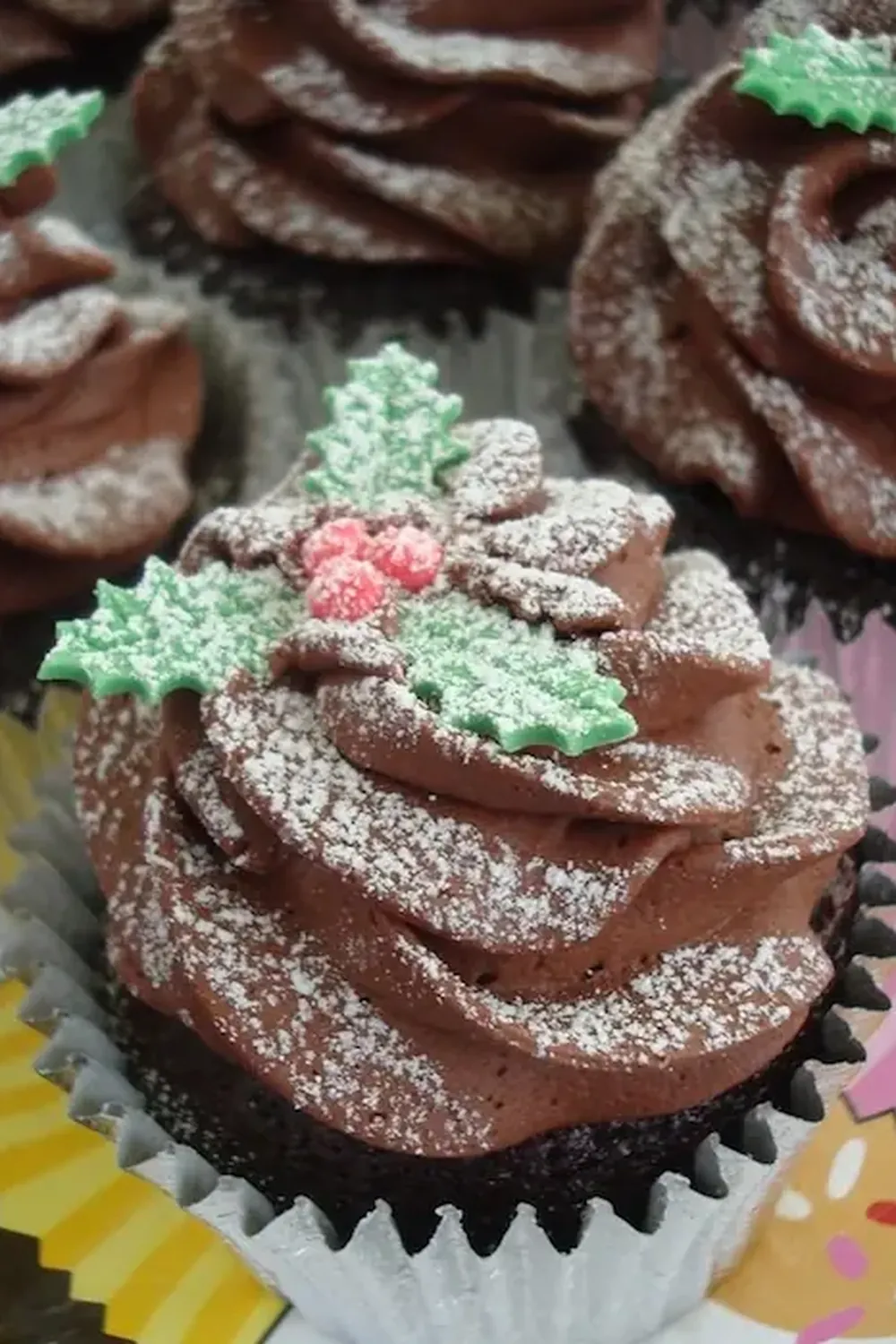 Festive Christmas Chocolate Cupcakes Recipe