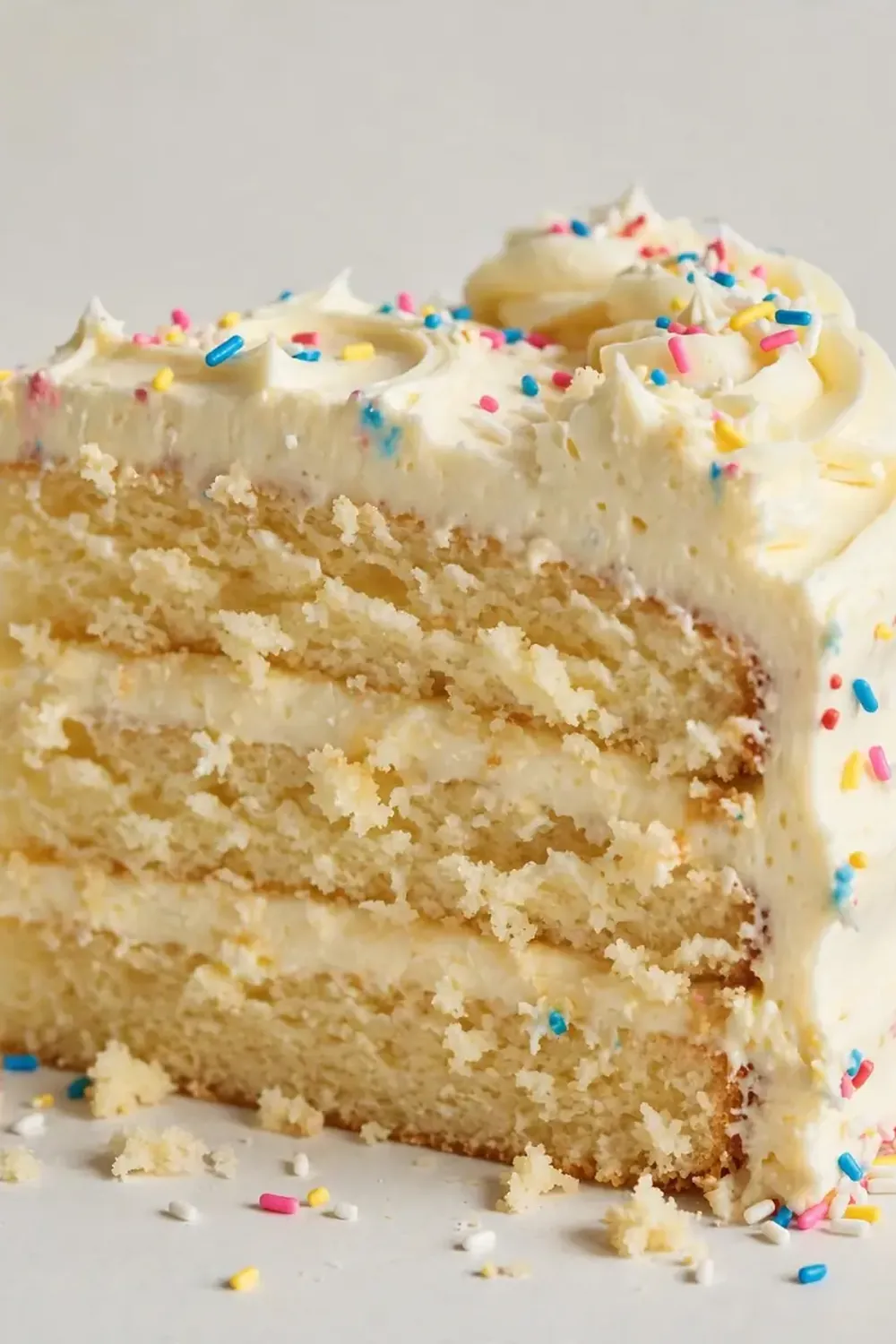 Fluffy Vanilla Birthday Cake