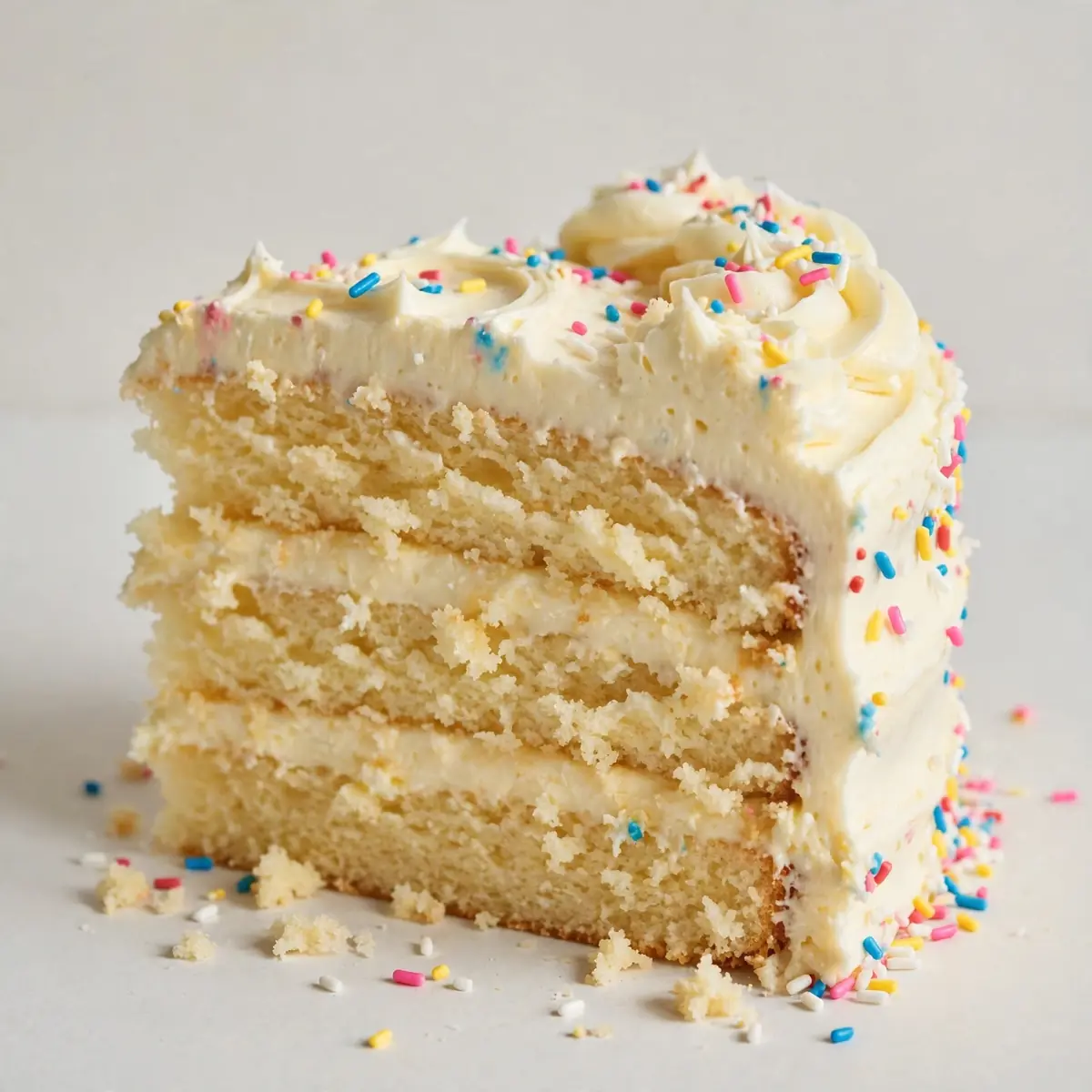 Fluffy Vanilla Birthday Cake
