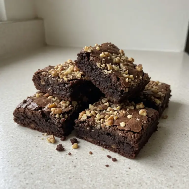 Fudgy Small Batch Brownies With Crunchy Nuts