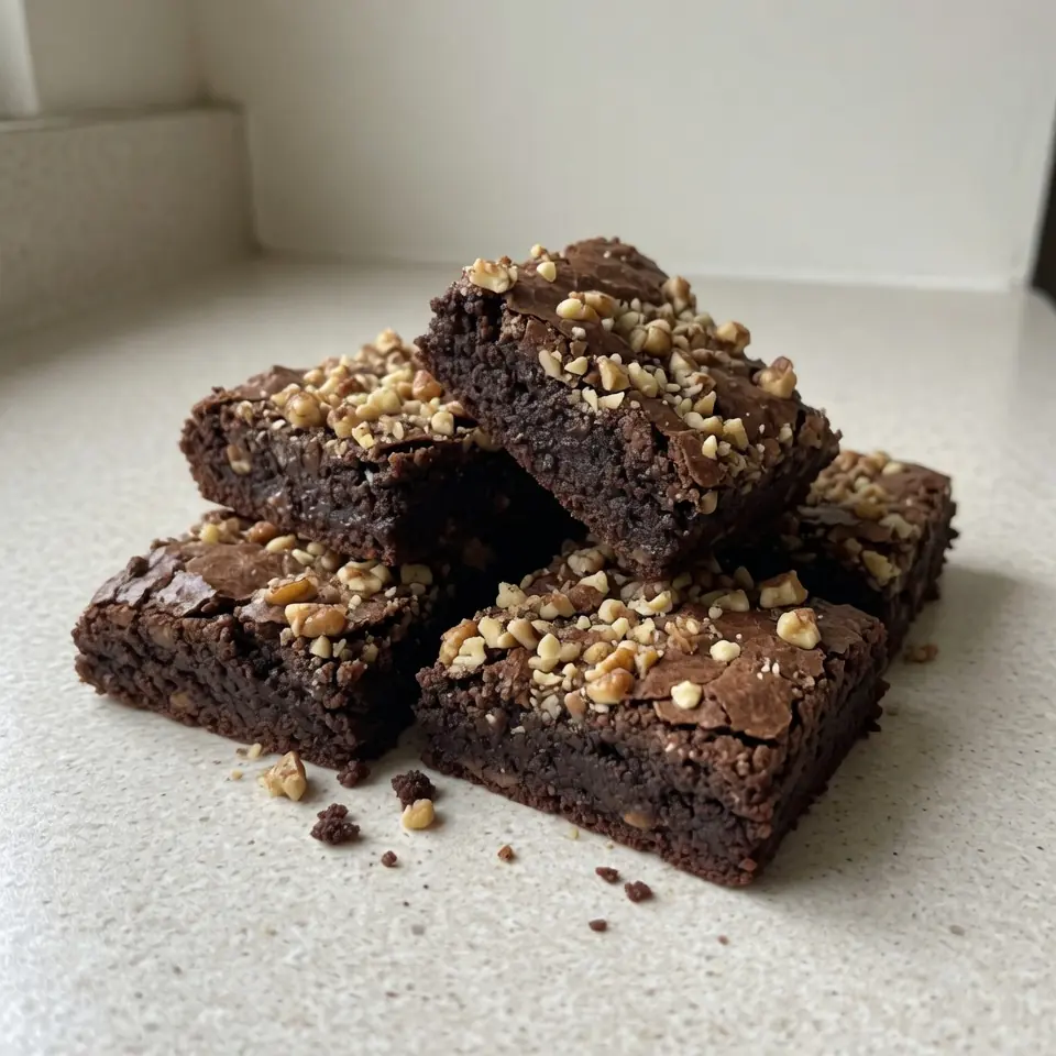 Fudgy Small Batch Brownies With Crunchy Nuts