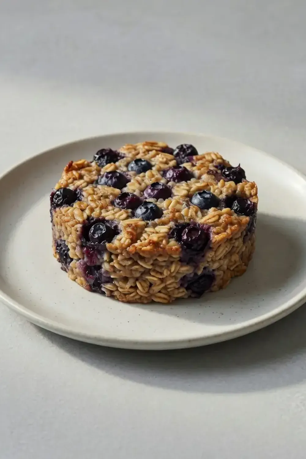Healthy Blueberry Baked Oatmeal for Breakfast
