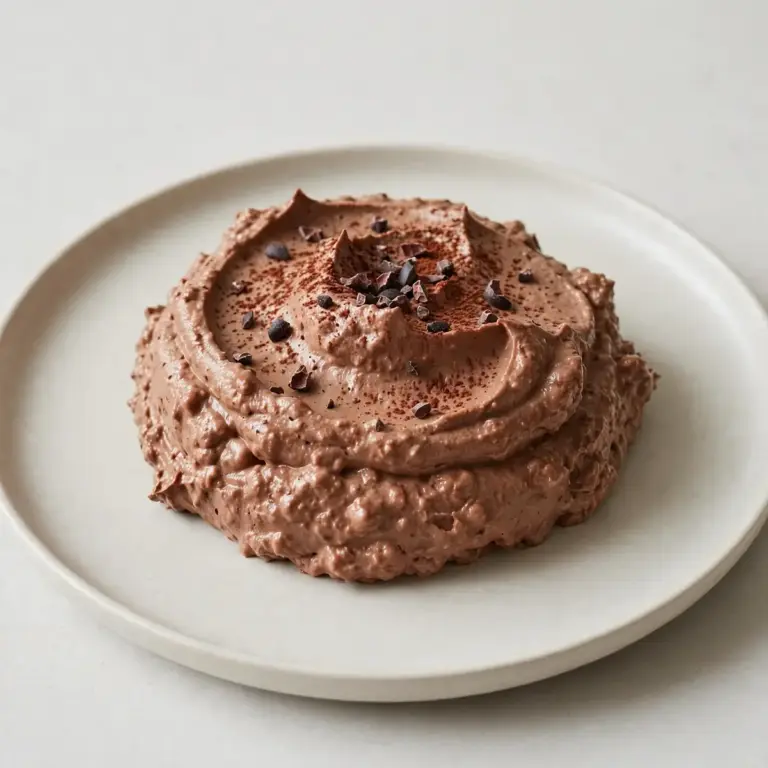 Healthy Cottage Cheese Chocolate Mousse Dessert