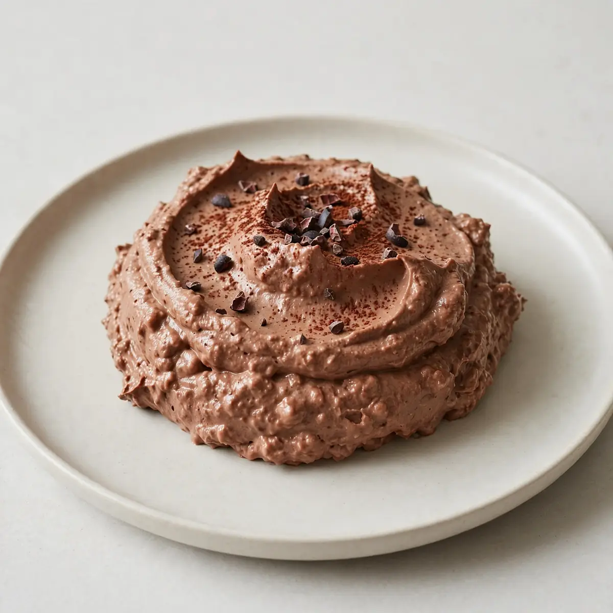 Healthy Cottage Cheese Chocolate Mousse Dessert
