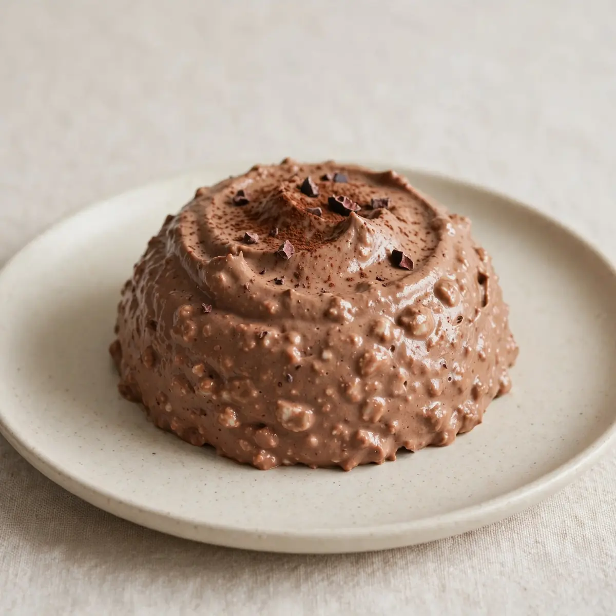 Healthy Cottage Cheese Chocolate Mousse Dessert