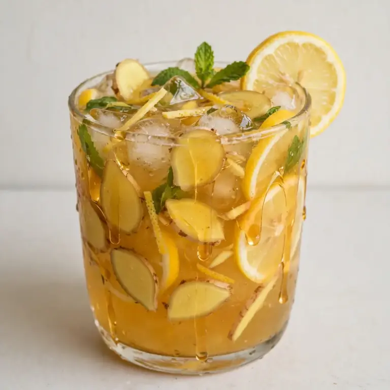 Honey Lemon Ginger Mocktail