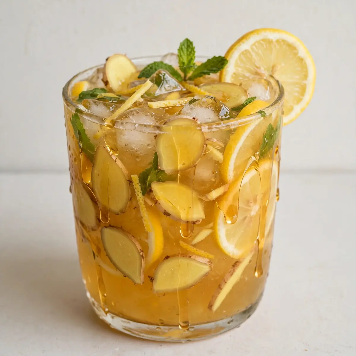 Honey Lemon Ginger Mocktail