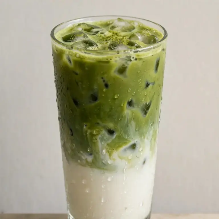 Iced Matcha Green Tea Latte