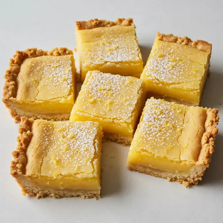 Lemon Bars With Shortbread Crust