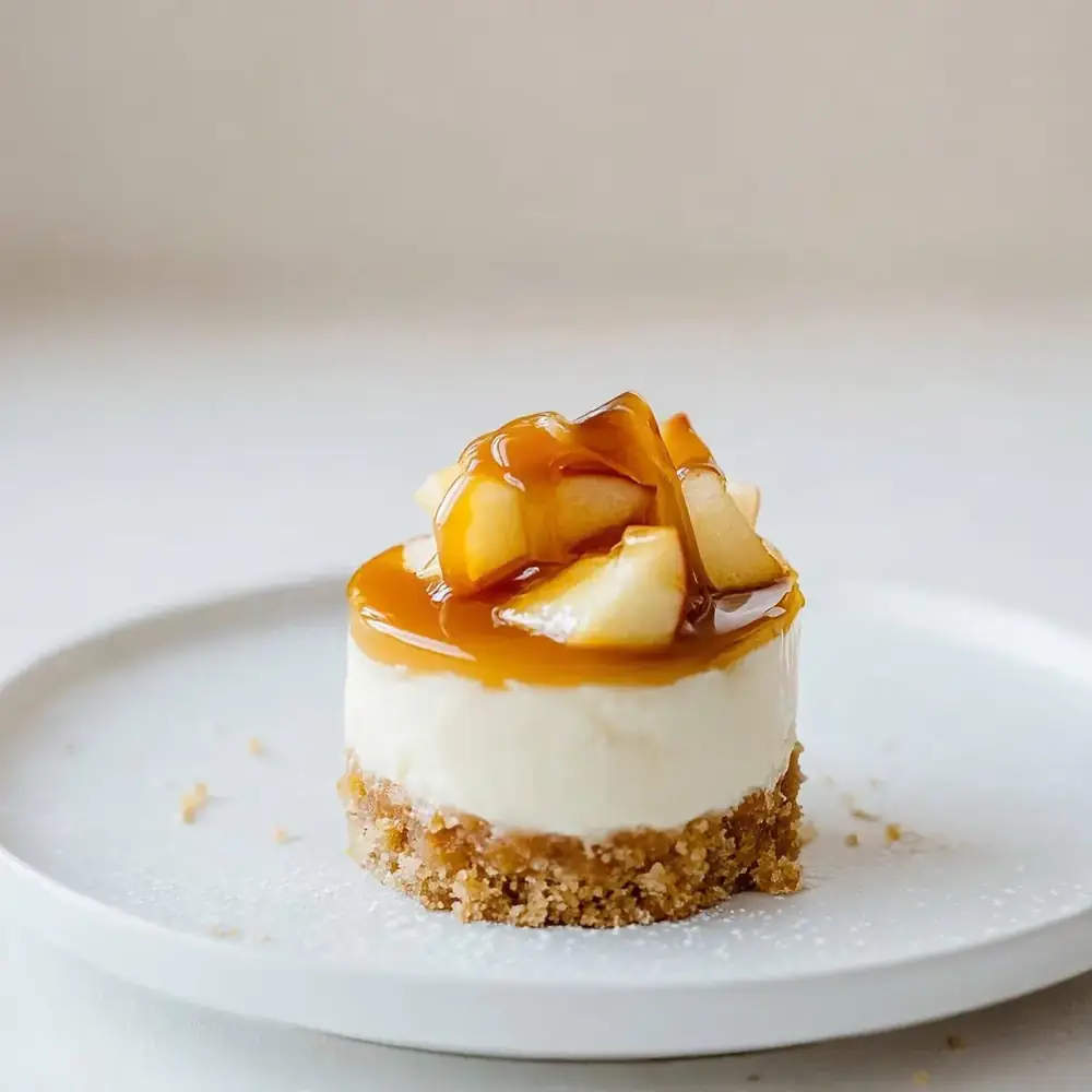 Mini Caramel Apple Cheesecakes