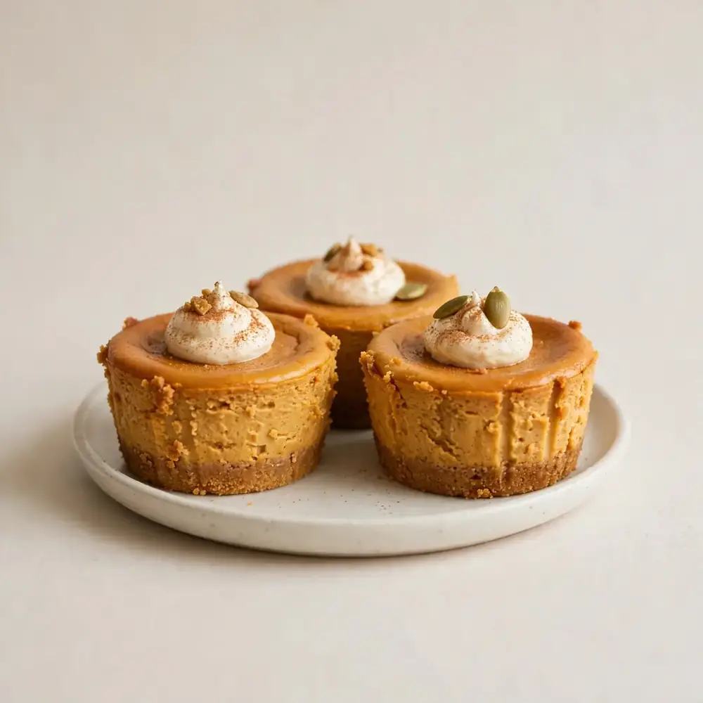 Mini Pumpkin Cheesecakes