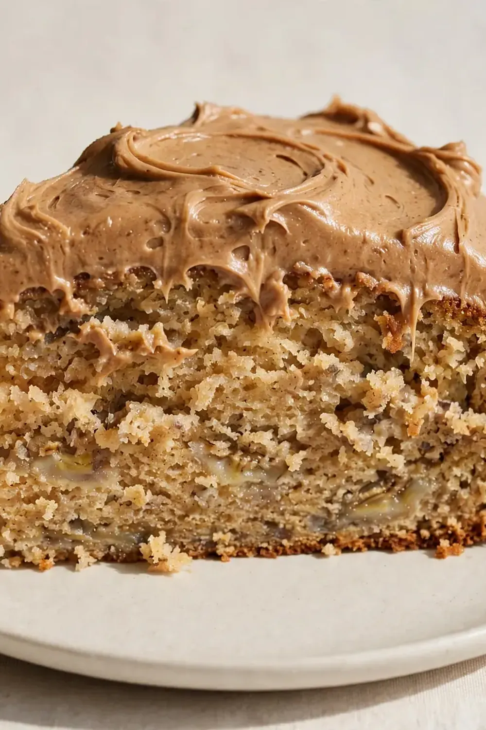Moist Banana Cake with Brown Butter Frosting