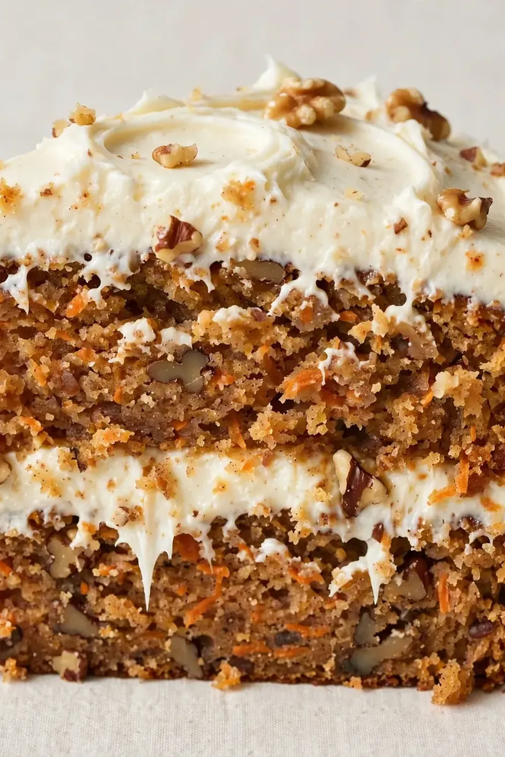 Moist Carrot Cake with Cream Cheese Frosting