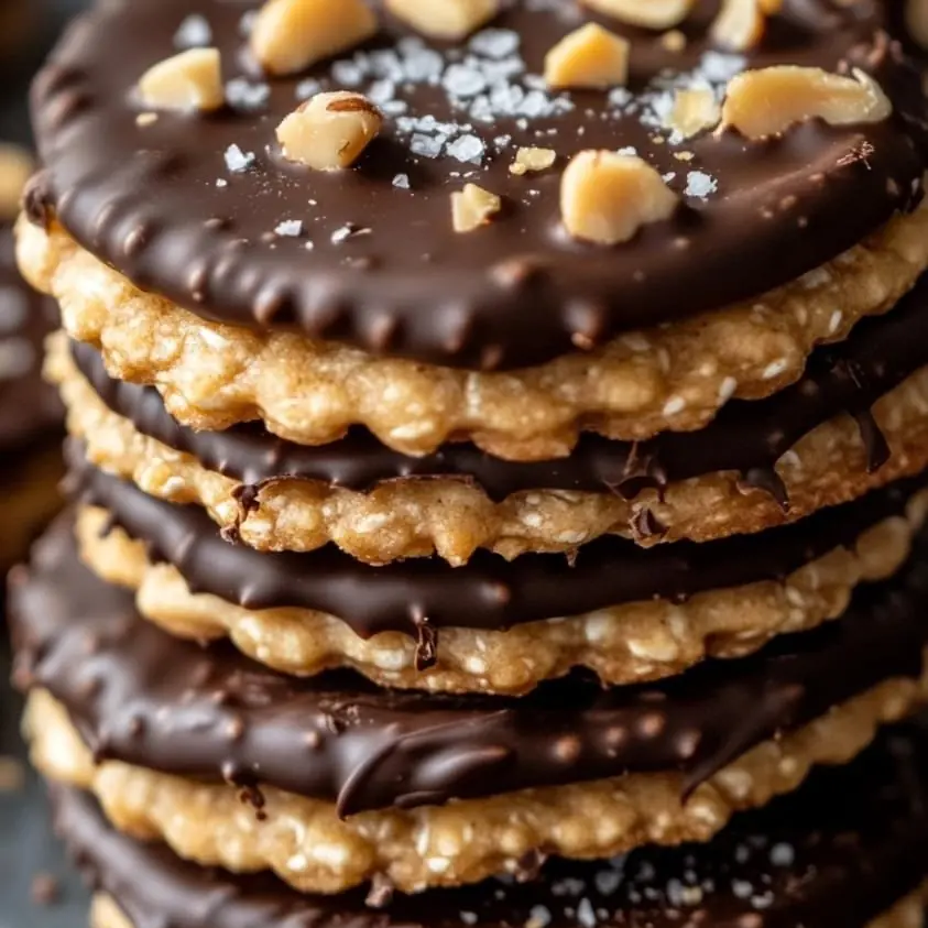 No-Bake Chocolate Peanut Butter Ritz Cookies