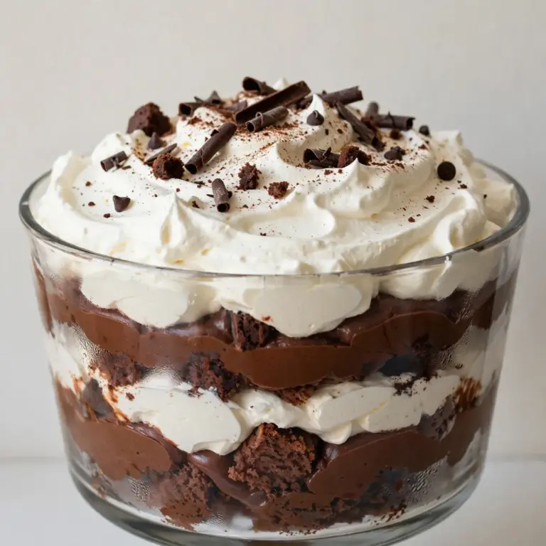 No-Bake Chocolate Trifle With Whipped Cream