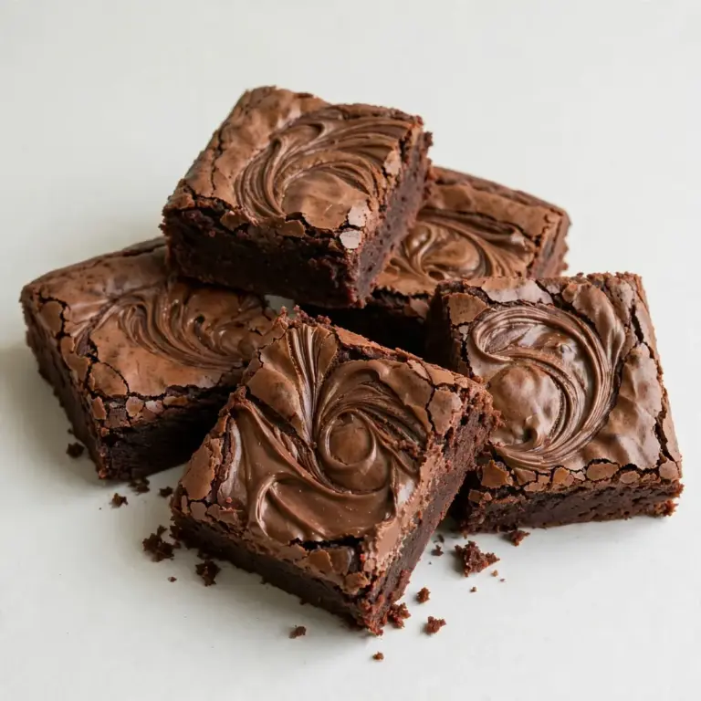 Nutella Swirl Brownies